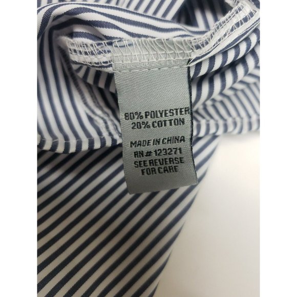 J for Justify Shirt Dress Size Small Embroidered Rose Flowers Striped Floral - Picture 11 of 12